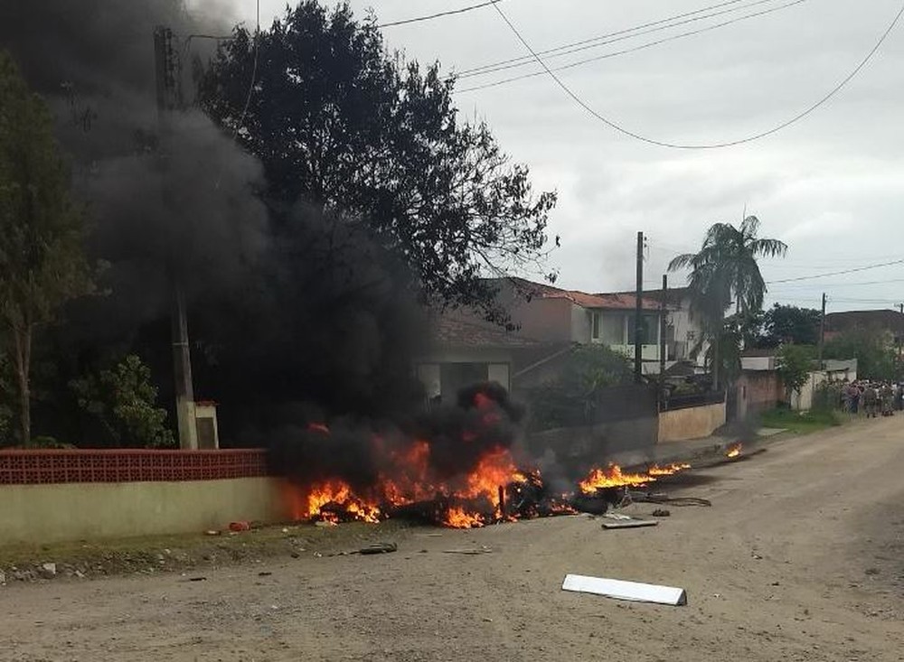 No solo, ninguém foi atingido. Foto: Divulgação/Polícia Militar