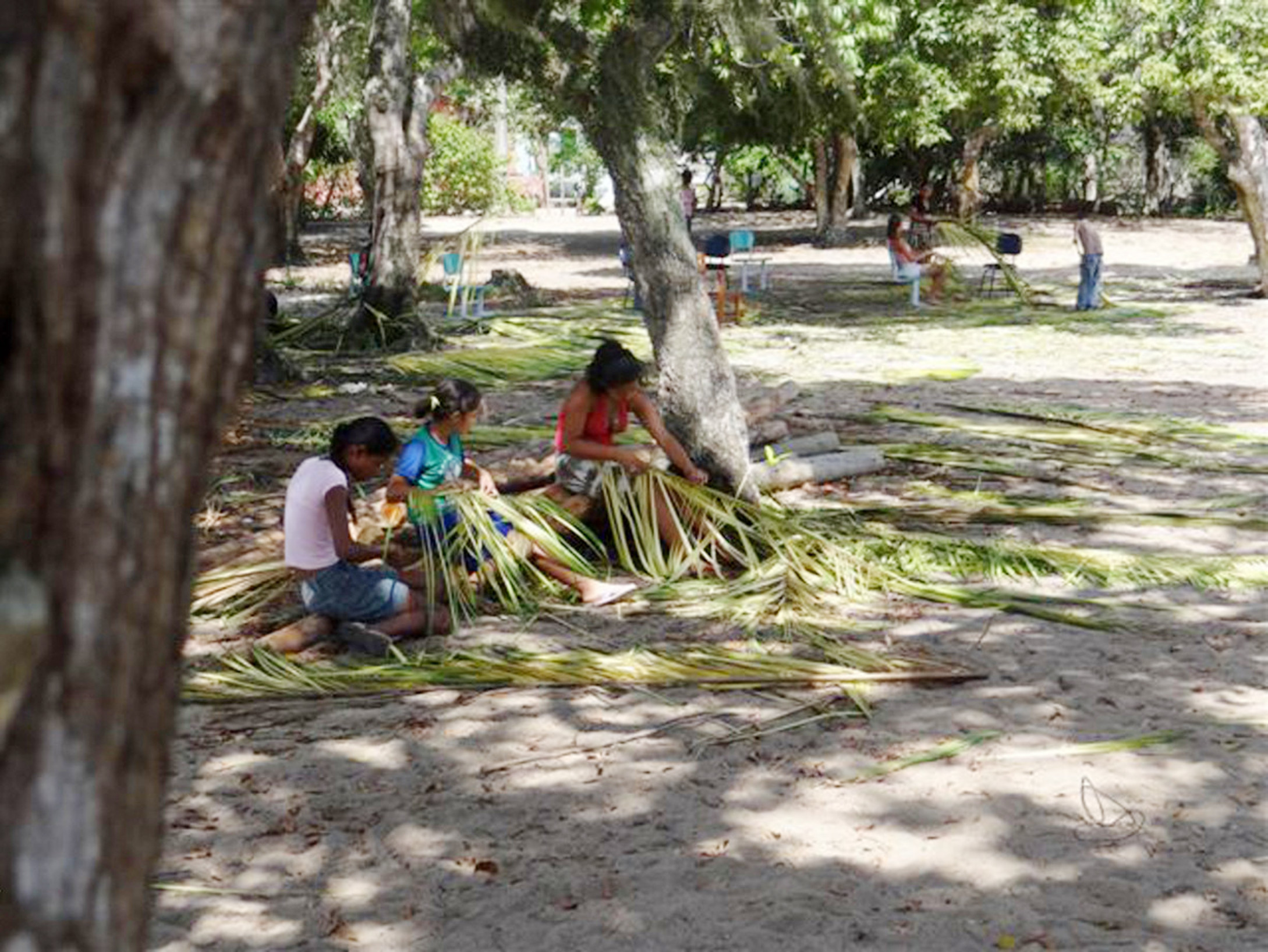 Índios Tupiniquim da aldeia de Comboios no litoral de Aracruz. Foto: Divulgação
