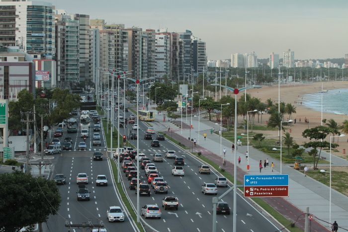 A Linha Verde tem 3,8 quilômetros e está localizada entre o píer de Iemanjá e o cruzamento da Dante Michelini com a avenida Norte-Sul (sentido Jardim Camburi). Foto: Leone Iglesias/AT