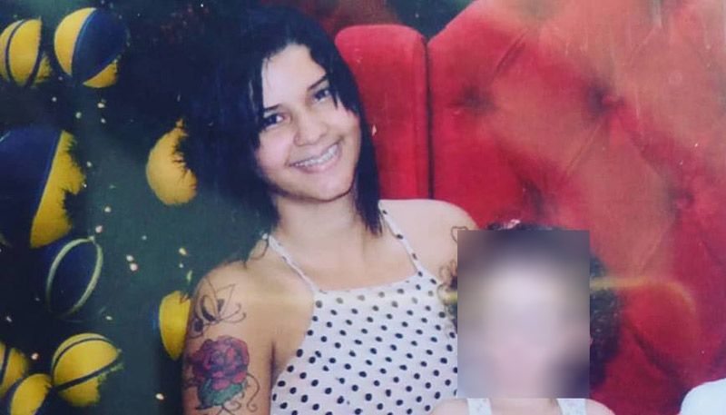 Andrielly e a filha, de apenas três anos: menina teria presenciado o crime. Foto: Arquivo Pessoal