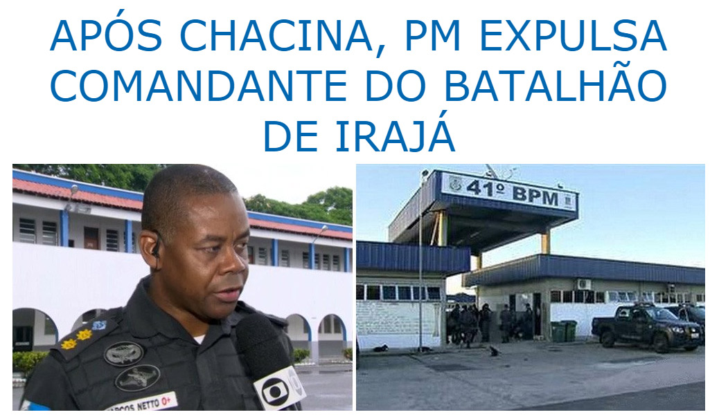 Reportagem publicada na internet mostra "histórico ruim" do batalhão. Foto: Reprodução