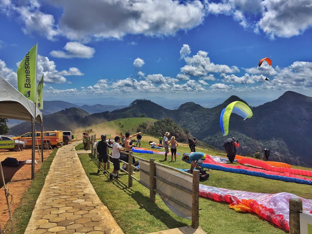 Rampa do Monjolo, em Baixo Guandu, receberá pilotos para o Pan Americano de Parapente. Foto: Frank Brown/Acervo pessoal