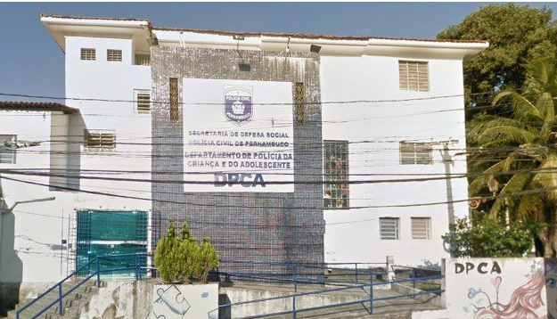 Departamento de Polícia da Criança e do Adolescente, no Recife (PE) Foto: Reprodução