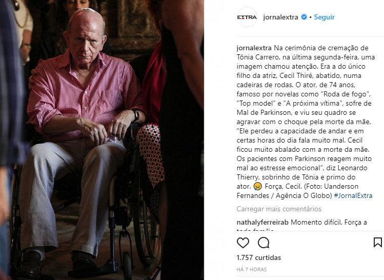 Foto/ Reprodução Instagram @jornalextra