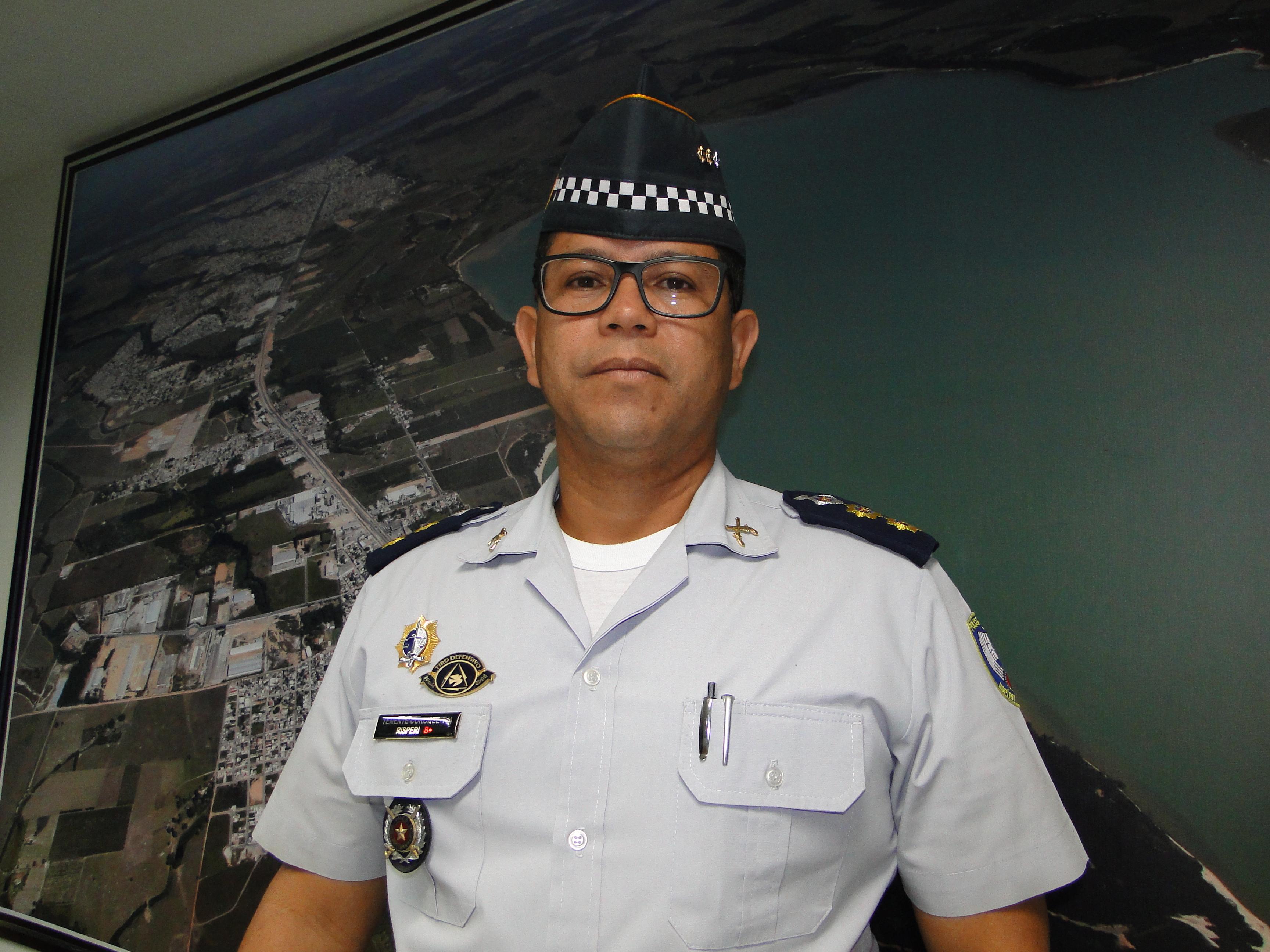 Tenente Coronel Wérison Rísperi. Comandante do 12 º Batalhão da Polícia Militar de Linhares.Foto: Wilton Júnior