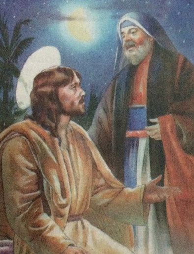 Ilustração de Jesus e Nicodemos. Foto: Divulgação