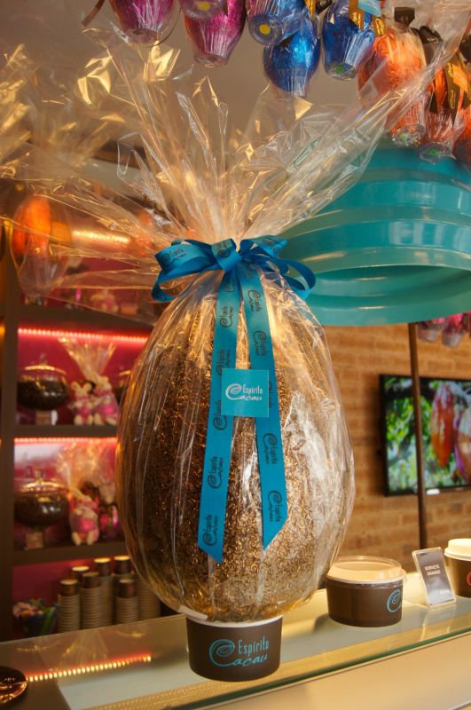 Ovo de Páscoa de 3 kg da Espírito Cacau. Foto: Divulgação
