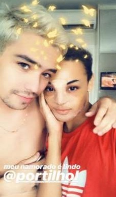 Em vídeo, Pabllo chamou o amigo Leonardo Portilho de namorado. Foto: Reprodução/Instagram