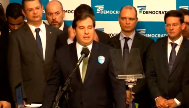 Rodrigo Maia falou que "ouviu lideranças" para aceitar o desafio de disputar a presidência. Foto: Reprodução