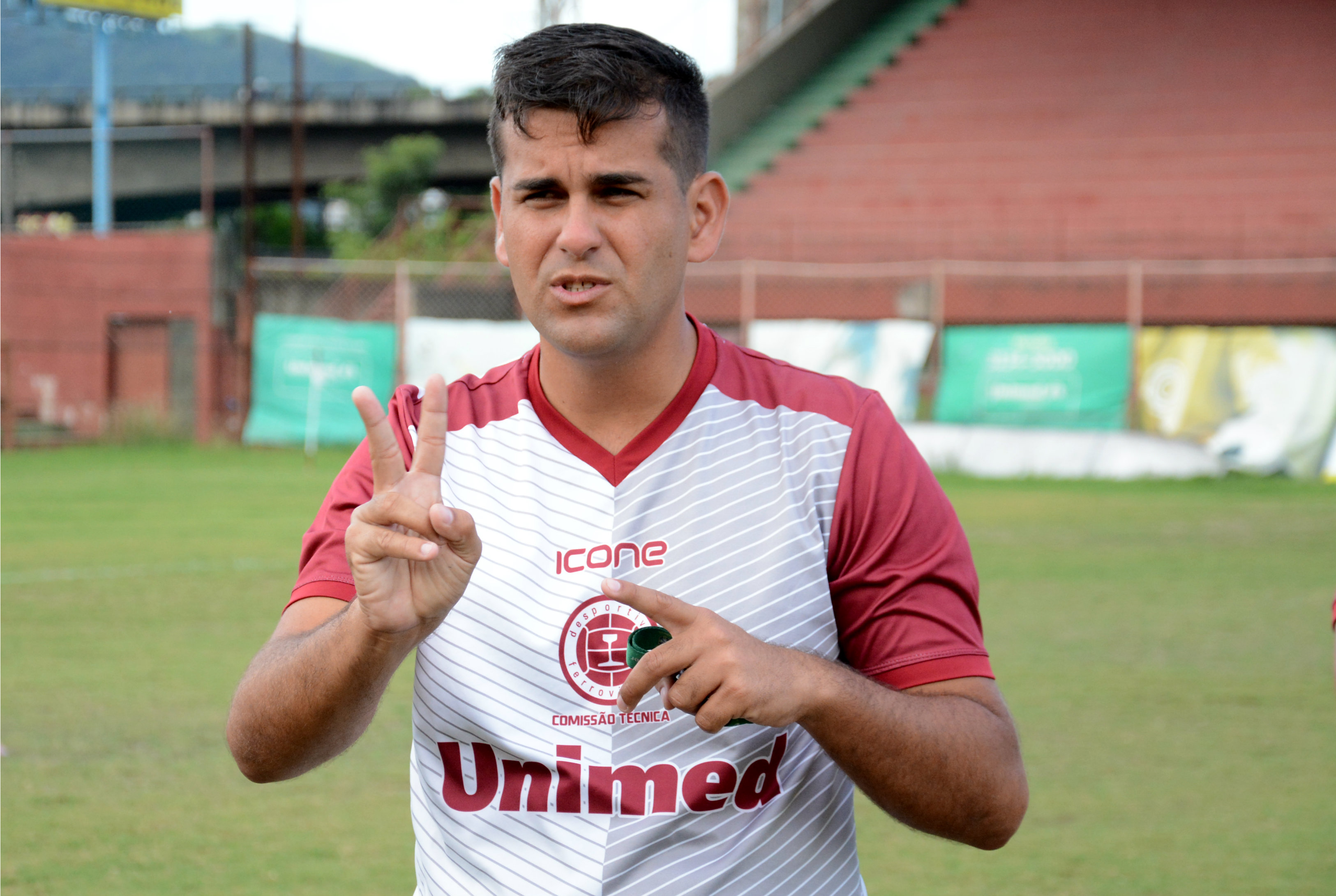 Rafael Soriano, técnico da Desportiva. Foto: Henrique Montovanelli/Desportiva