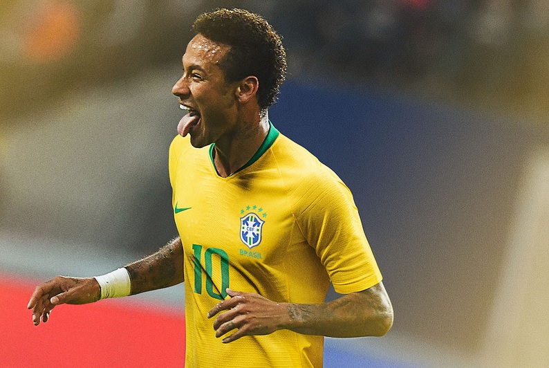 Neymar com o novo uniforme. Foto: Divulgação/CBF