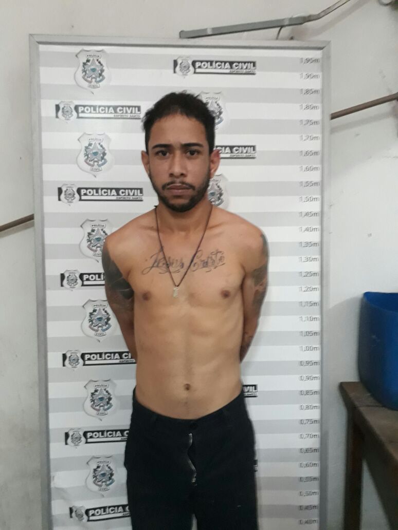 Paulo Sérgio de Oliveira Júnior, conhecido como Docinho, foi preso na casa onde estava escondido. Foto: Divulgação PC