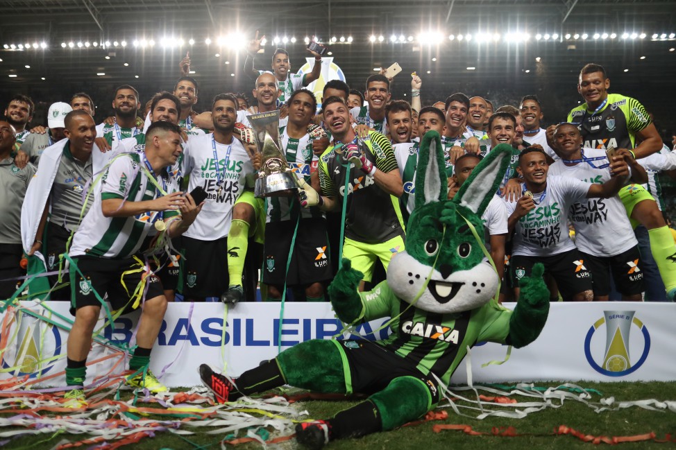O América/MG é o atual campeão da Série B. Foto: Lucas Figueiredo/CBF