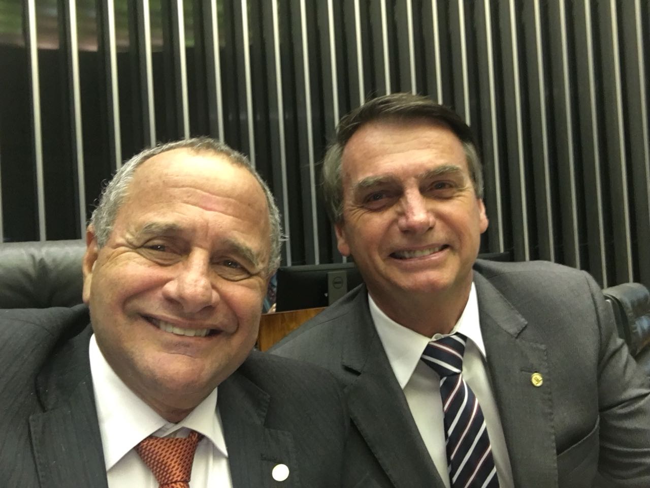Carlos Mannato e Jair Bolsonaro - Divulgação