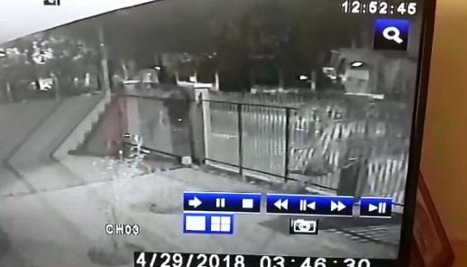 Imagens mostram o suspeito atirando contra acampamento do PT. Foto: Reprodução