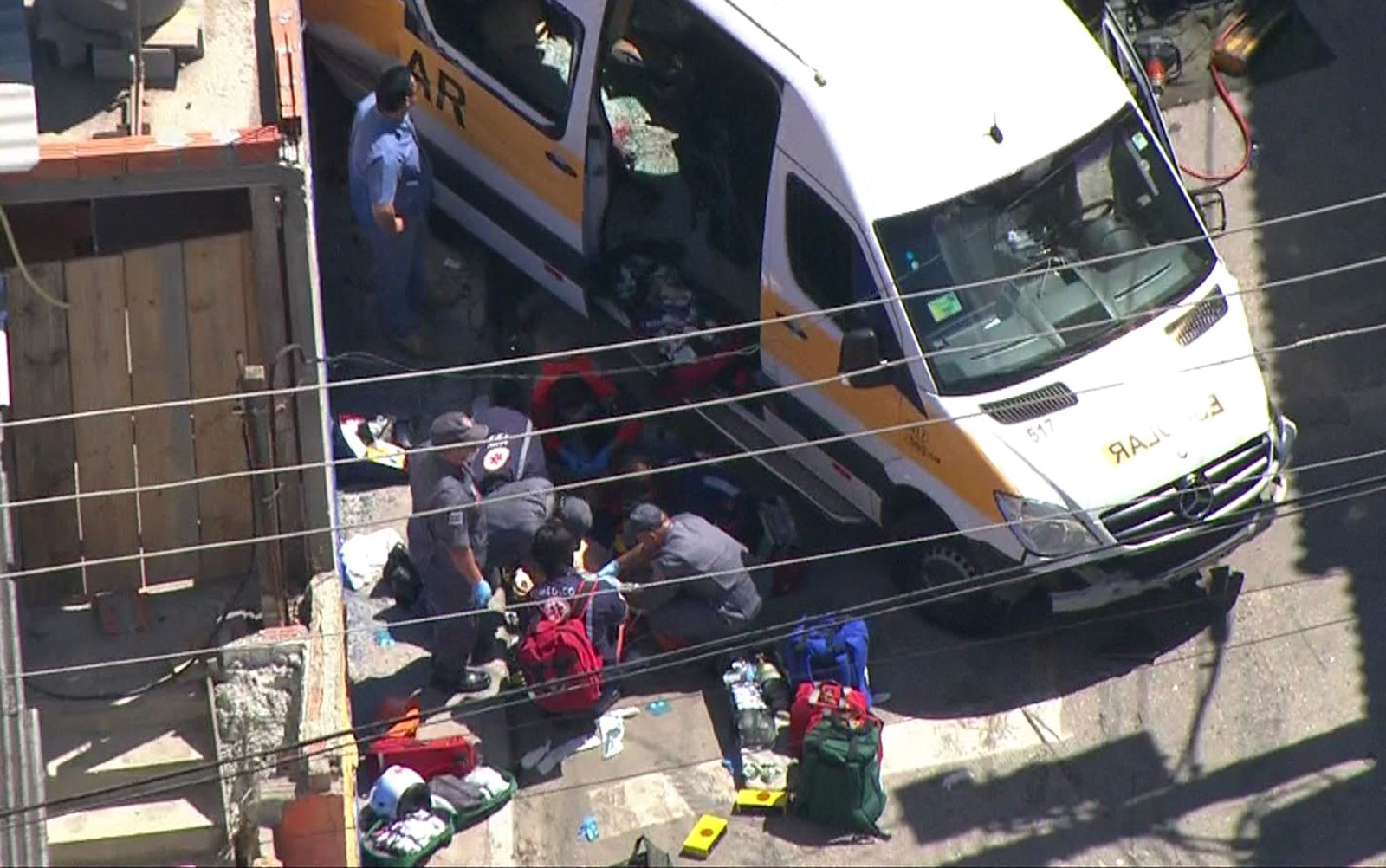 Acidente aconteceu na manhã desta sexta. Foto: Reprodução TV