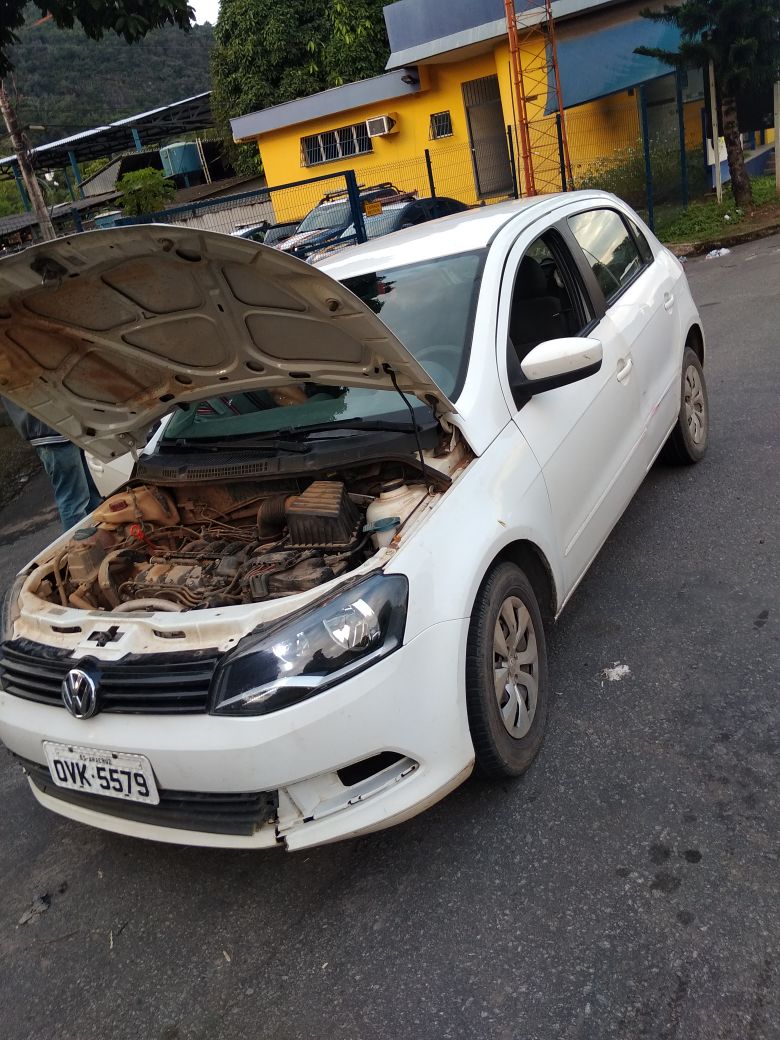 O veículo portava placa fria e que o verdadeiro apresentava registro de roubo, que aconteceu na Serra, no início de 2017. Foto: Divulgação.