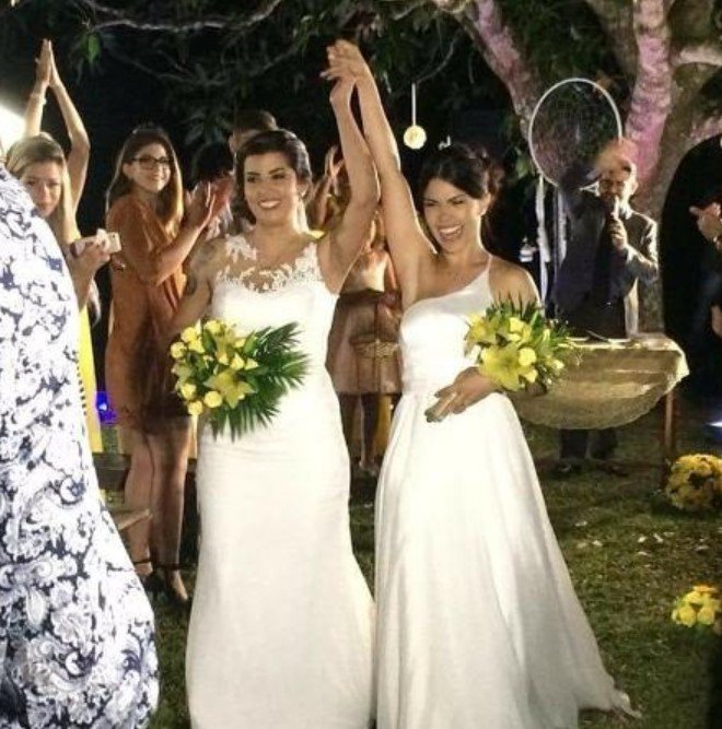 As fotos do casamento foram compartilhadas por familiares do casal. Foto: Reprodução.