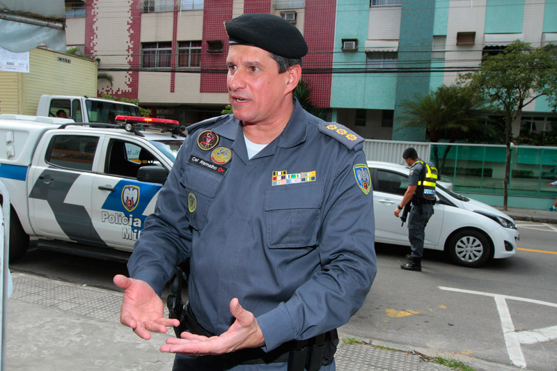 Coronel Alexandre Ramalho, comandante do Policiamento Ostensivo Metropolitano. Foto: Fábio Vicentini/AT