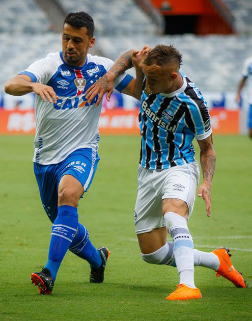Grêmio e Cruzeiro fizeram um disputado jogo em Minas gerais. Foto: Twitter Cruzeiro