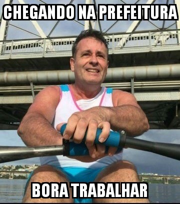 Meme com o prefeito de Vitória. Foto: Redes Sociais