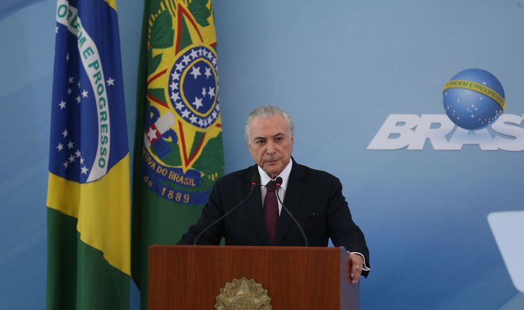 Temer durante pronunciamento à nação. Foto: José Cruz/Agência Brasil
