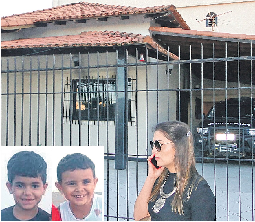 Promotora Raquel Tannenbaum acompanhou a 3ª perícia na casa onde morreram Kauã e Joaquim (destaques). Fotos: Wilton Junior e acervo pessoal