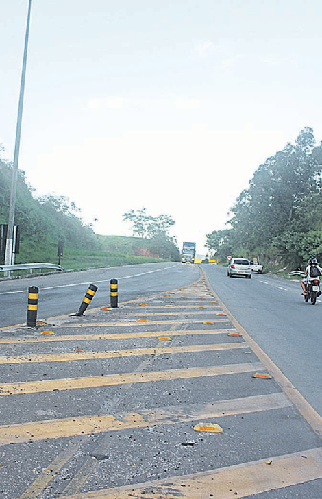 BR-101, em Guarapari: ampliação. (Foto: Roberta Bourguignon)