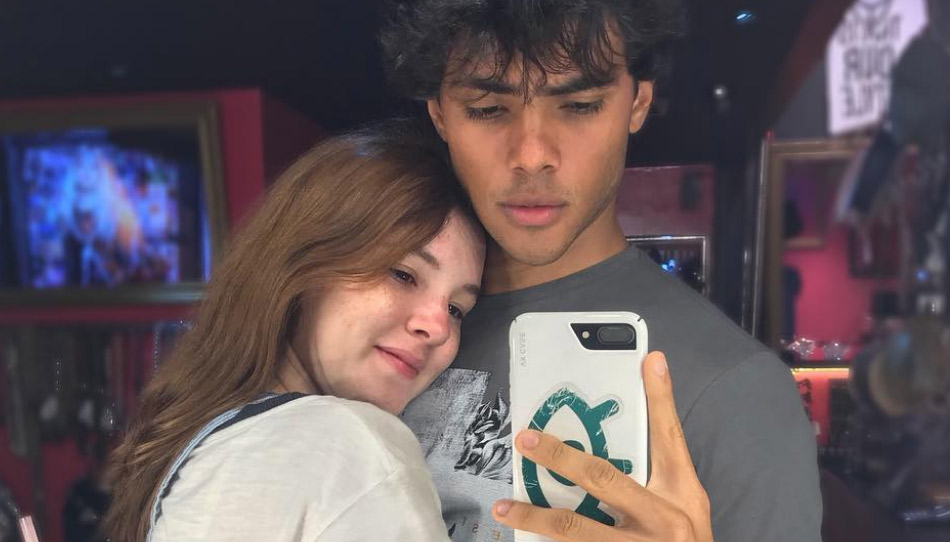 Atriz publicou uma foto com Gabriel em sua rede social (Foto: Reprodução/ Instagram)