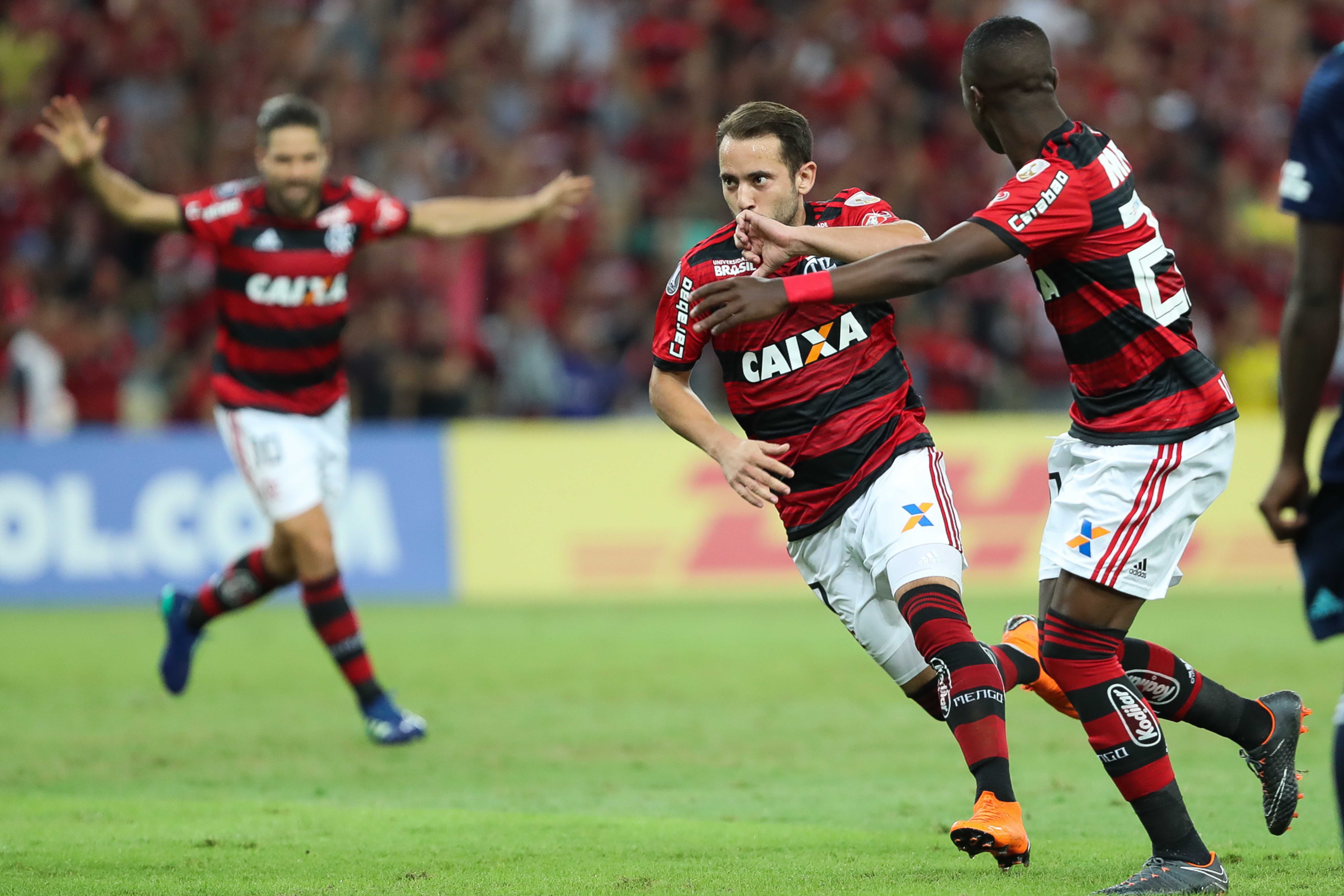 Gol de Éverton Ribeiro (Foto: Gilvan de Souza/Flamengo)