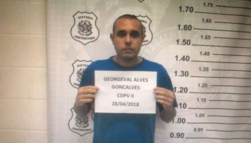 George Alves está preso em Viana desde o dia 28 de abril (Foto: Reprodução)