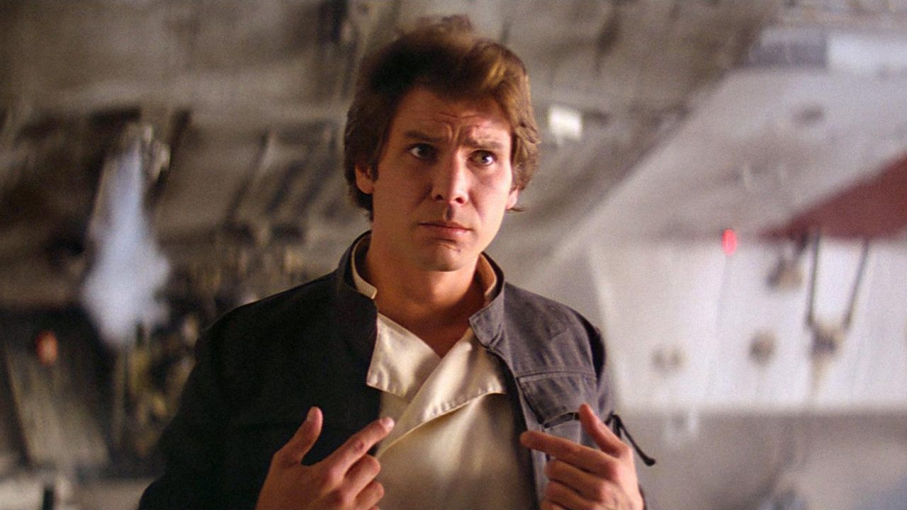 Harrison Ford como o Han Solo original. O ator foi "o rosto" do cinema de ação nos anos 80. Foto: divulgação
