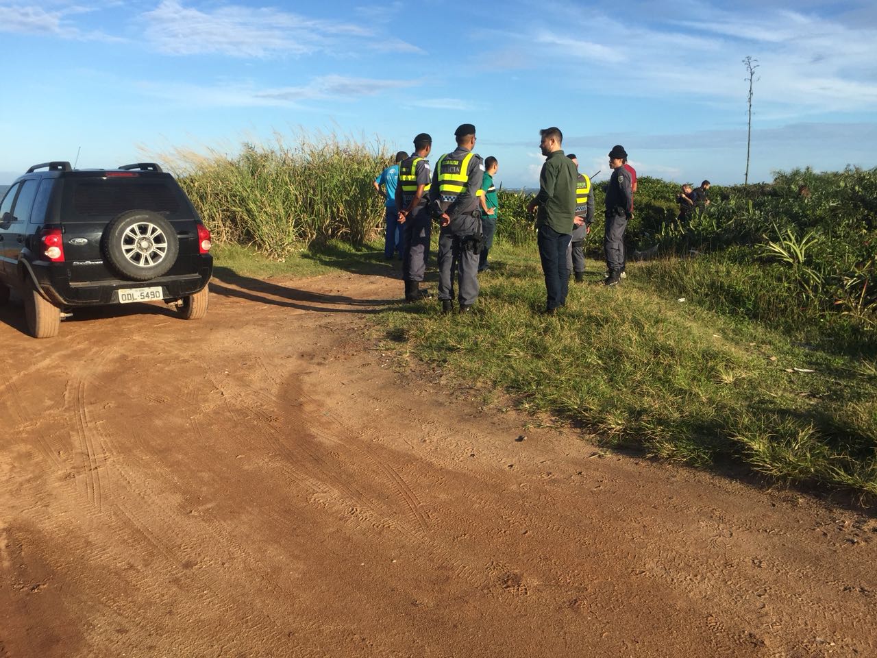 Local em Itaparica, em Vila Velha, onde o portuário foi encontrado morto. (Foto: Taís de Hollanda)