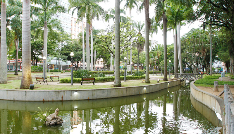 Parque mais tradicional do Centro de Vitória faz aniversário (Foto: Thiago Coutinho/AT)