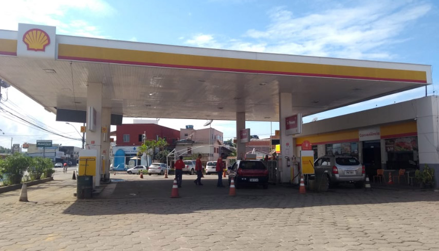 Posto de Guarapari suspendeu o funcionamento por estar sem combustíveis (Foto: Roberta Bourguignon/AT)