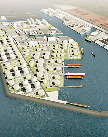 Projeção do Porto Central. (Foto: Divulgação)