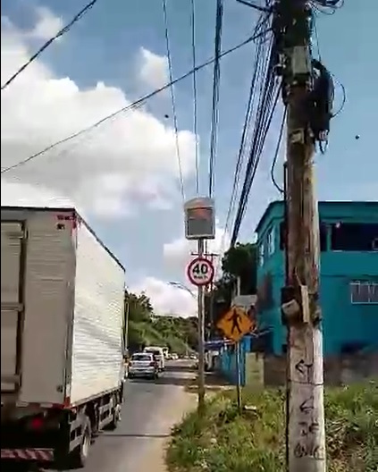 Radar na Avenida José Sette, em Cariacica. (Foto: Reprodução )