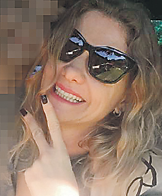 Simone foi atingida na cabeça pela barra de ferro. (Foto: Reprodução)