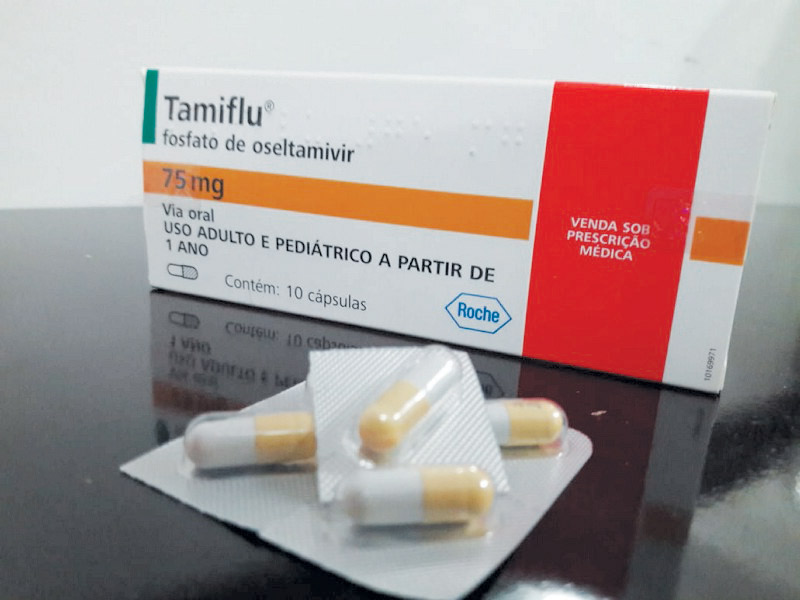 Medicamento utilizado em casos suspeitos de supergripe (Foto: Leonardo Bicalho/AT)