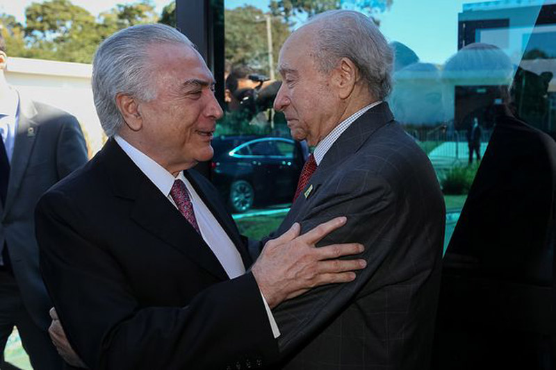 Temer e o presidente da Assembleia de Deus Madureira, Manoel Ferreira (Foto: Divulgação / Planalto)