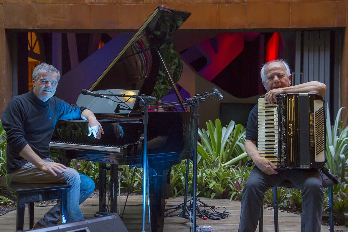 Atração do festival de jazz, blues e bossa em Santa Teresa, Tulio Mourão e Célio Balona (Foto: Aldeia Marketing de Conteúdo)