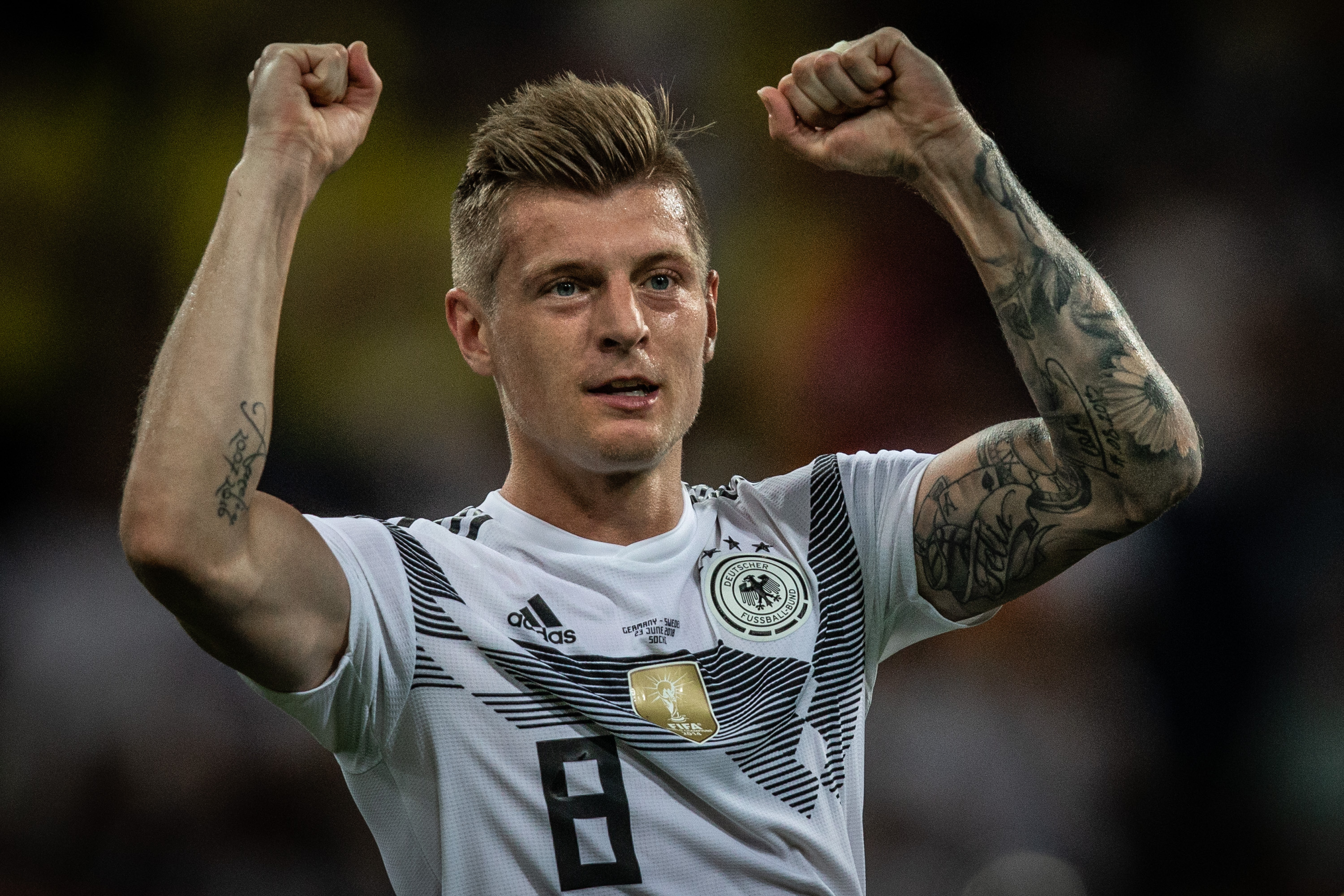 Kroos comemora o gol da vitória da Alemanha (Foto: Pedro Martins/Mowa Press)