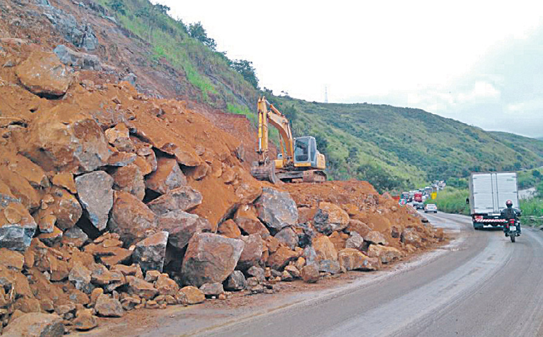 Rodovia será interditada para detonação de rocha. (Foto: Divulgação)