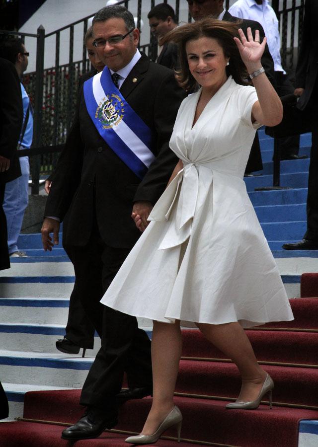 Maurício Funes e Vanda Pignato (Foto: El Faro)