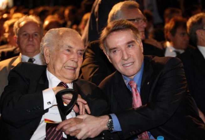 Eliezer ao lado do filho Eike Batista