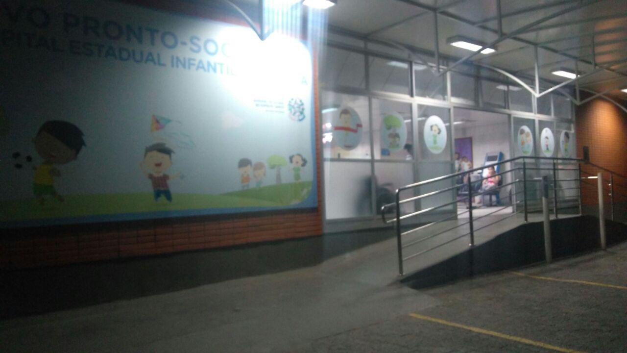 Pronto-Socorro do Hospital Infantil de Vitória (Foto: Tais da Hollanda)