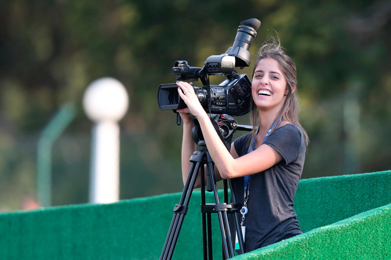 Nascida em Alegre, Laura Zago faz parte da equipe que está acompanhando a Seleção Brasileira (Foto: Acervo Pessoal)