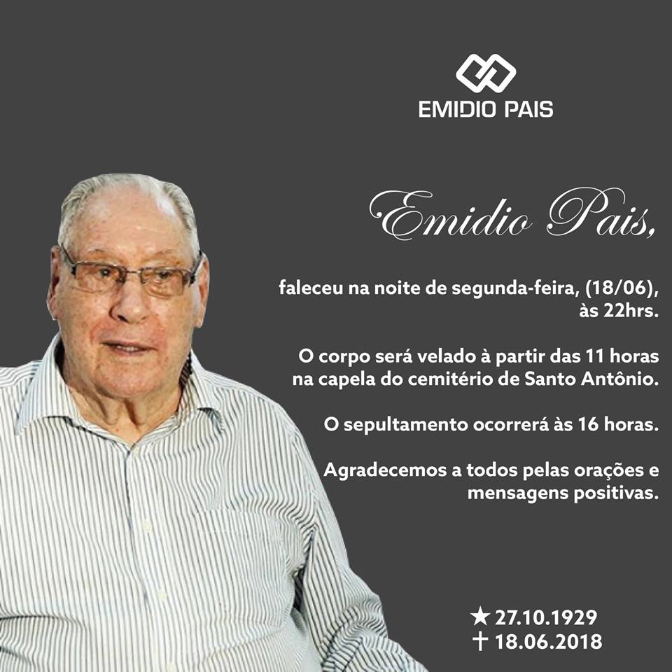 Comunicado divulgado pela loja Emidio Pais. (Foto: Reprodução/Facebook)