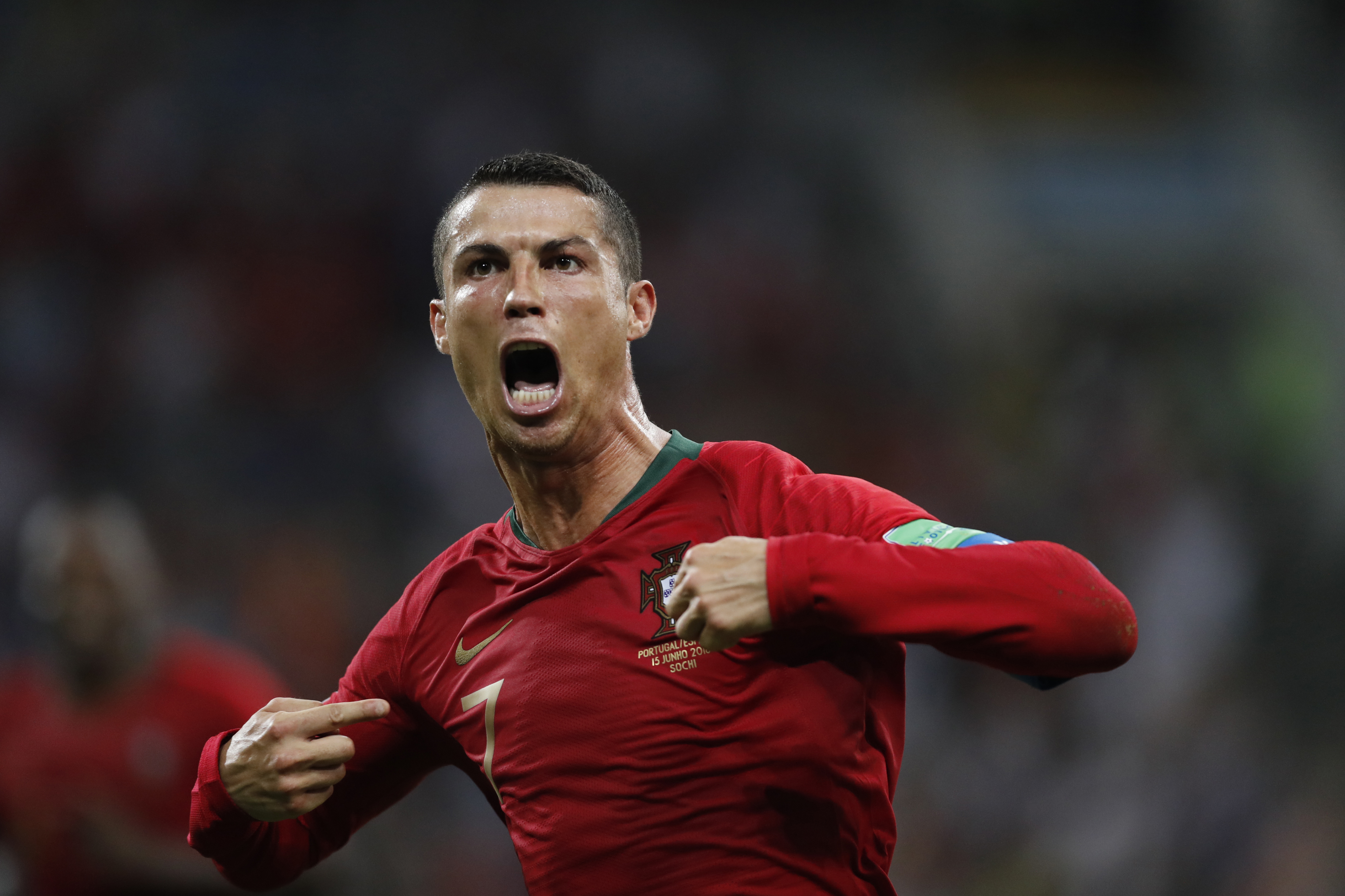 Cristiano Ronaldo fez três gols (Foto: Paulo Souza)