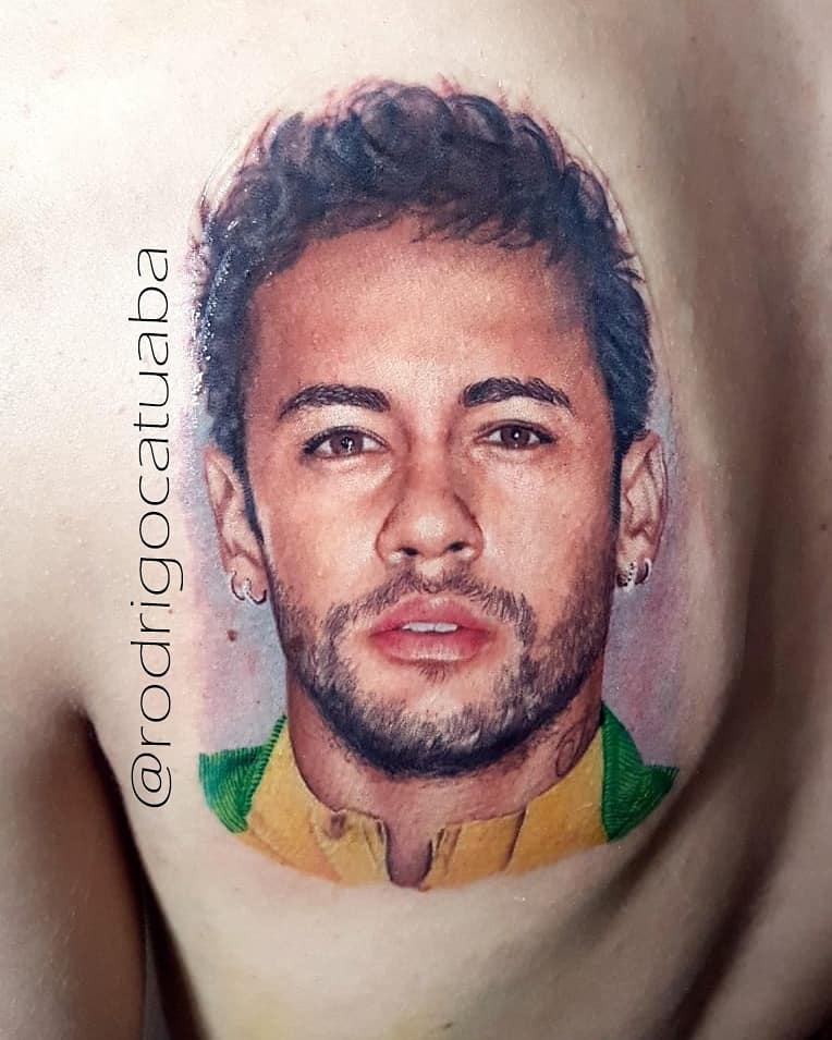 Tatuagem tem 17 cm e durou 8 horas. (Foto: Acervo Pessoal - Rodrigo Catuaba)